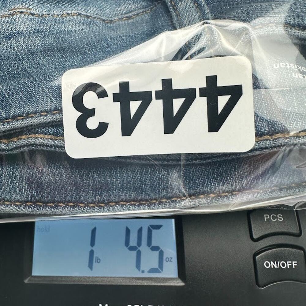 Anthropologie Pilcro Jeans Womens 32 Blue Straight Pockets Stretch High Rise - Picture 13 of 13